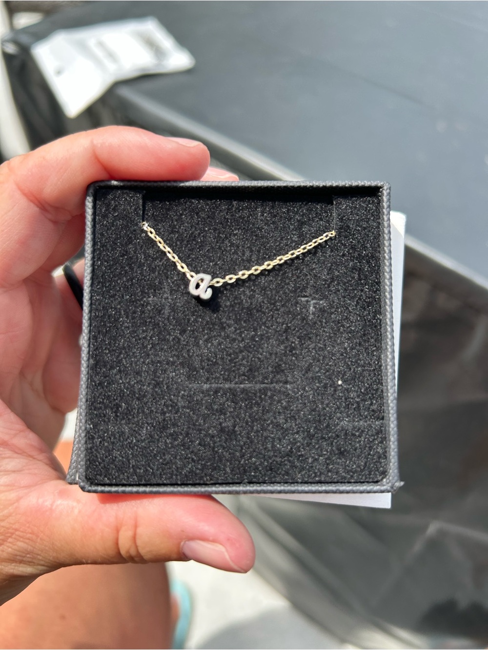 5/&25 Initial 'a' Pendant bracelet in Gold